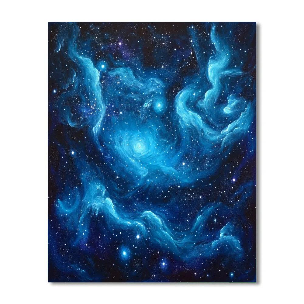 Georges Seurat Inspired Celestial Nebula Painting by numbers kit