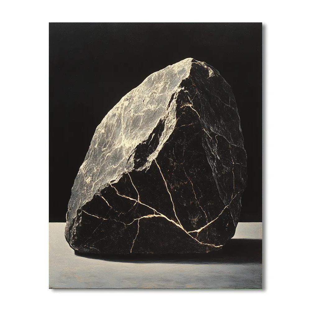 Caravaggio Inspired Obsidian Coastline painting number kit