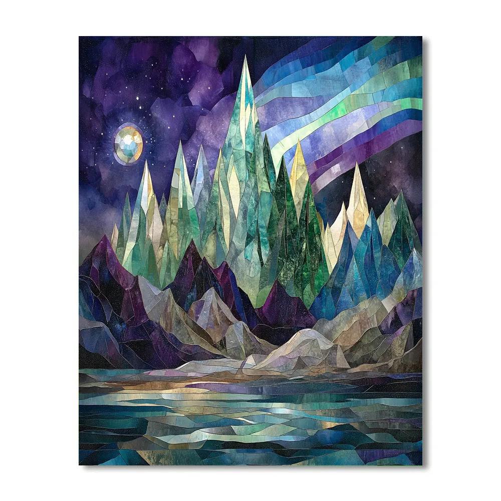Georges Seurat Inspired Aurora Crystalline Range Paint by numbers kits