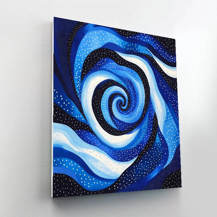Yayoi Kusama Inspired Infinite Nebula Loops paint by numbers