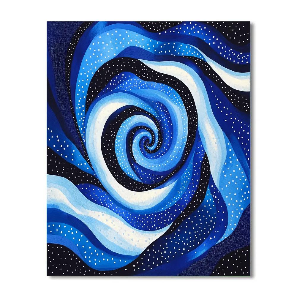 Yayoi Kusama Inspired Infinite Nebula Loops paint by numbers
