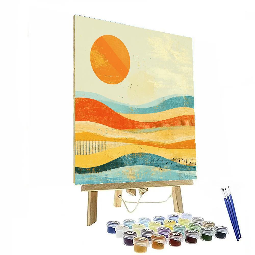 Paul Klee Inspired Desert Sonata Number painting