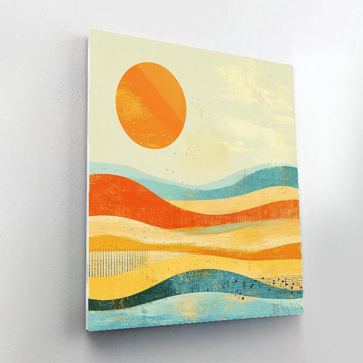 Paul Klee Inspired Desert Sonata Number painting