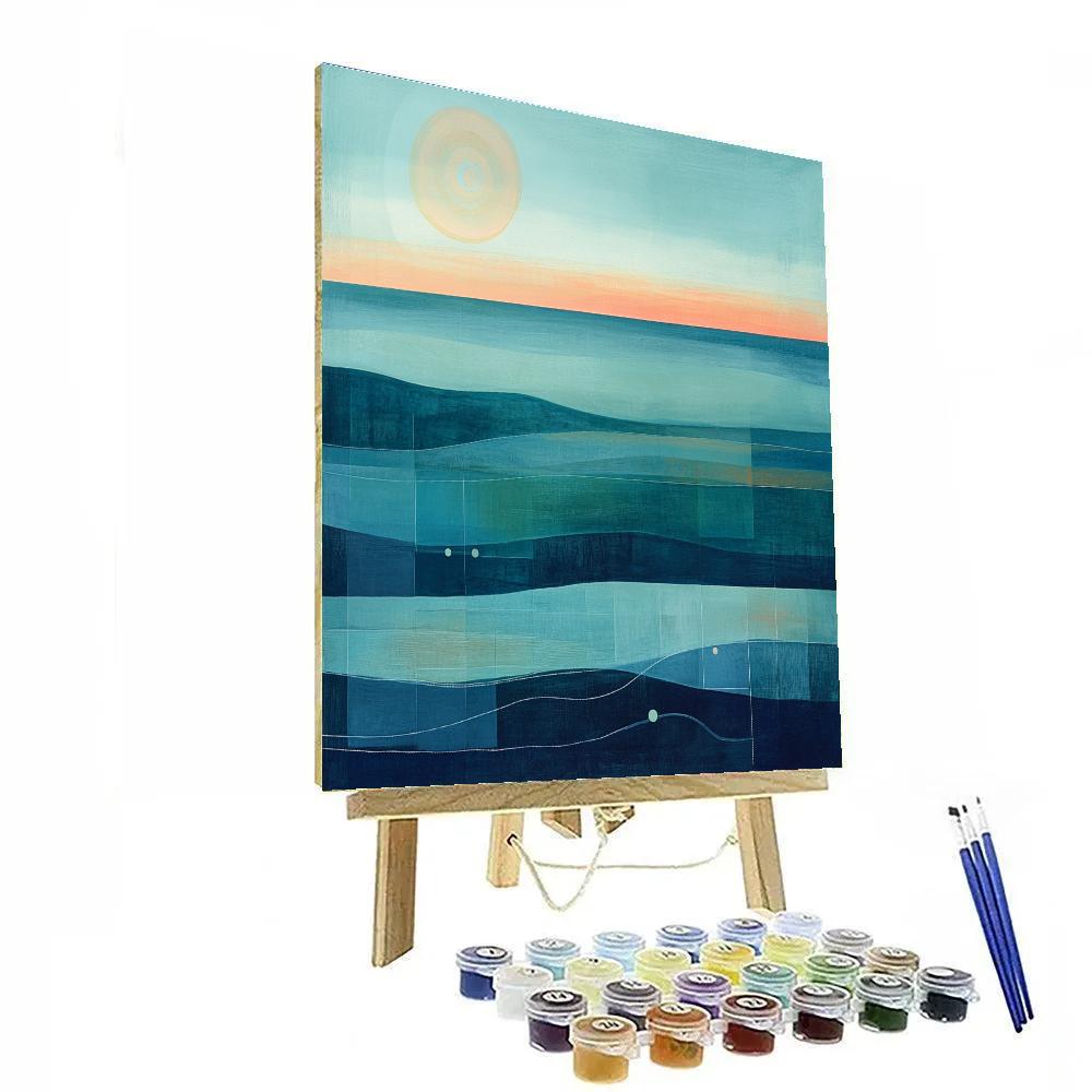 Paul Klee Inspired Oceanic Map paint by number