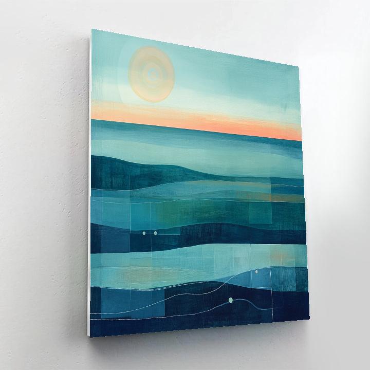 Paul Klee Inspired Oceanic Map paint by number