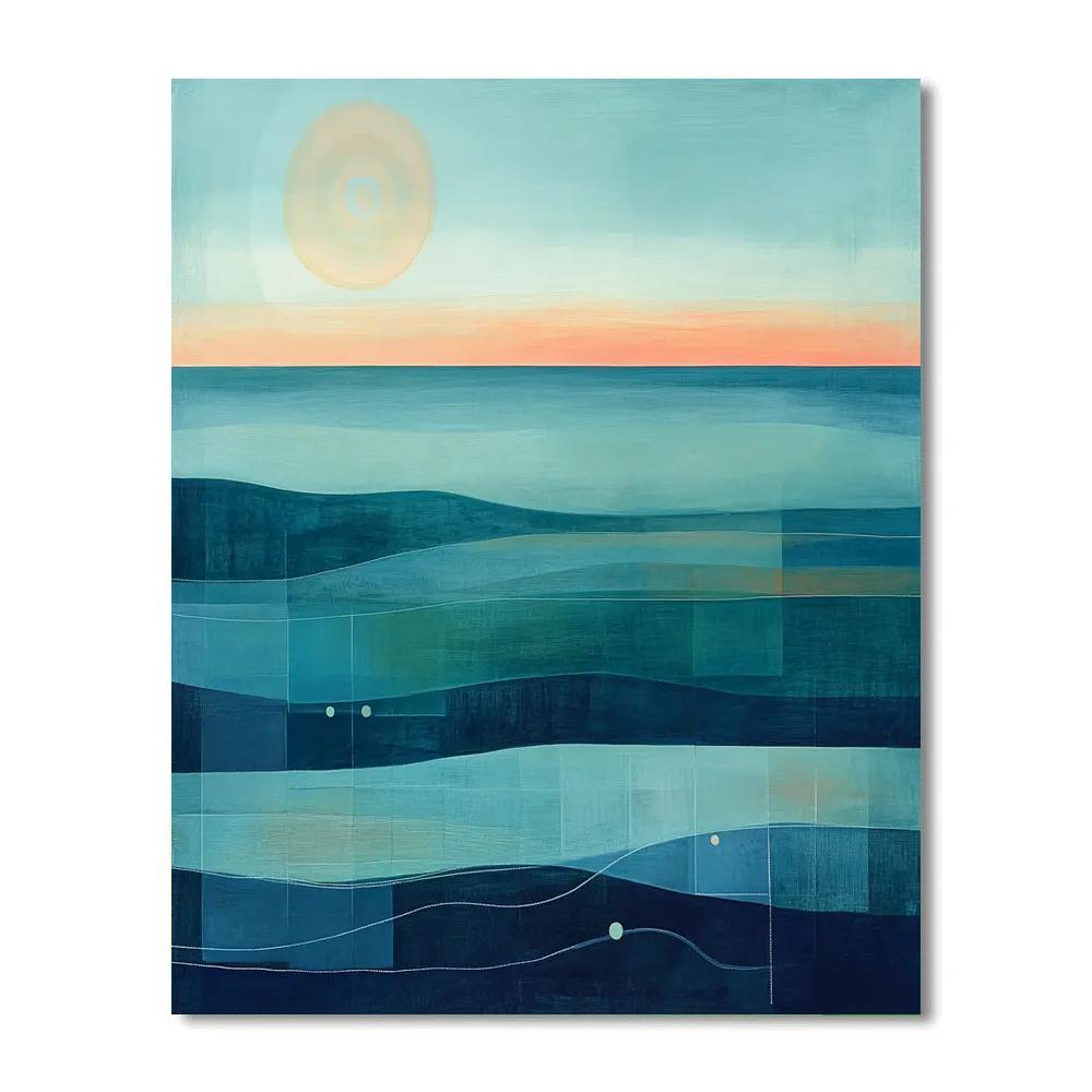 Paul Klee Inspired Oceanic Map paint by number