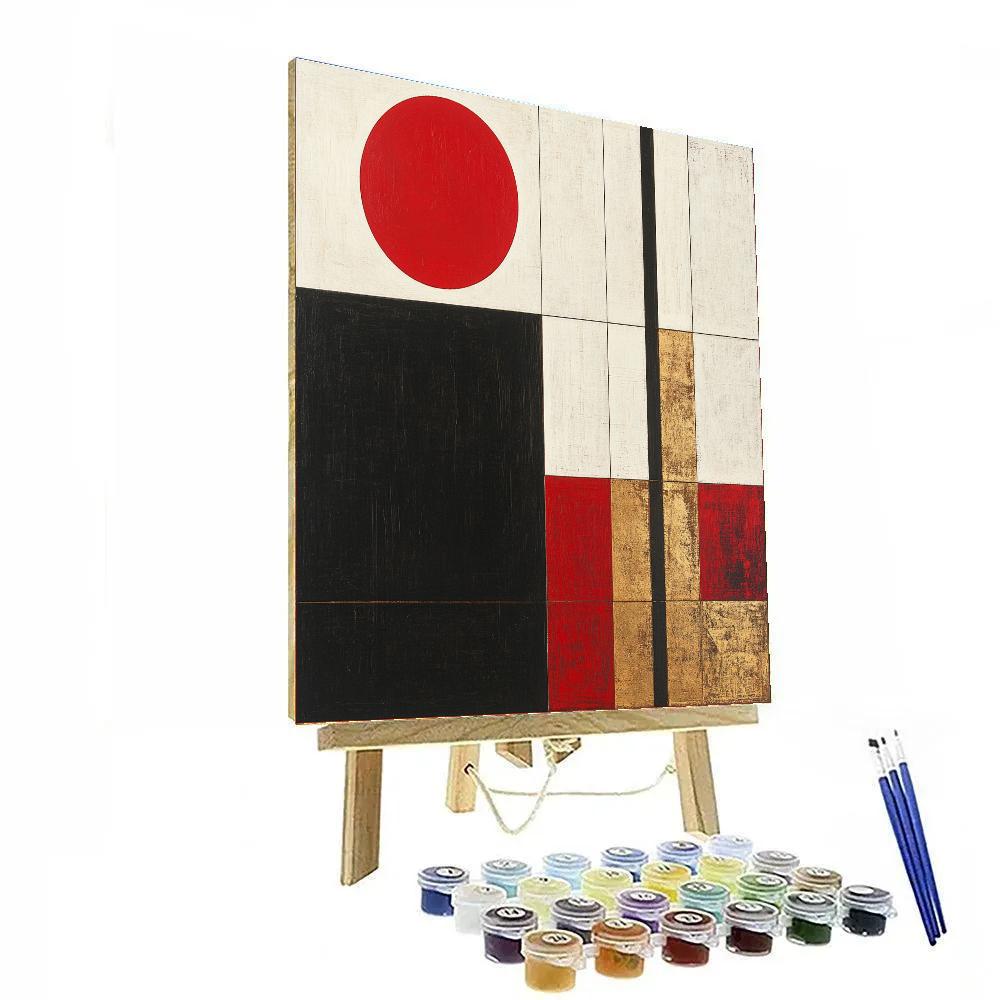 Kazimir Malevich Inspired Celestial Suprematism Paint by numbers art