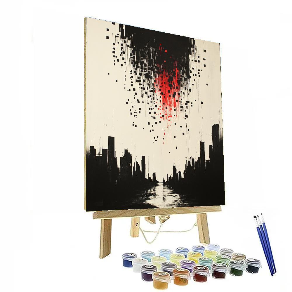 Banksy Inspired Anti Consumerism Numbered painting kits