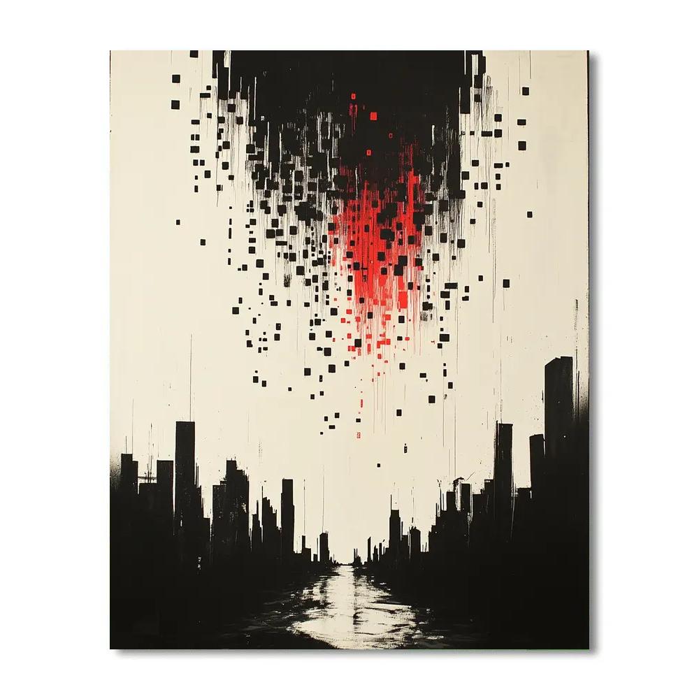Banksy Inspired Anti Consumerism Numbered painting kits