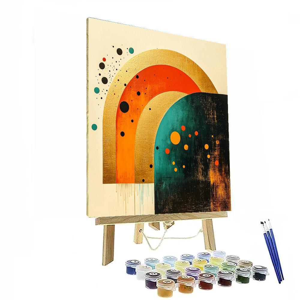 Joan Miró Inspired Melodic Sunrise Paint by numbers kits