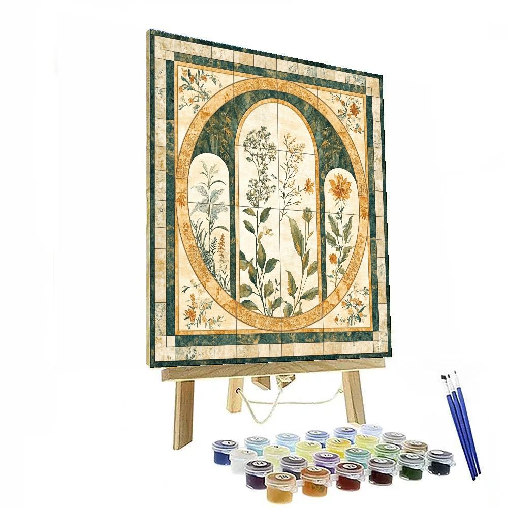 Alphonse Mucha Inspired Seasons Carousel Painting by numbers kit