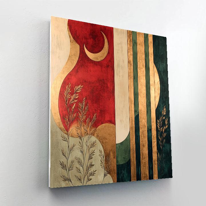 Gustav Klimt Inspired Ember Rings Of Renewal Painting by numbers kit