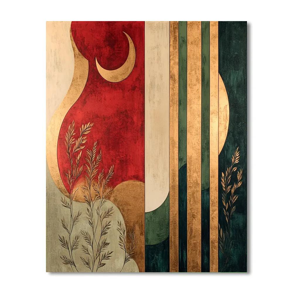 Gustav Klimt Inspired Ember Rings Of Renewal Painting by numbers kit