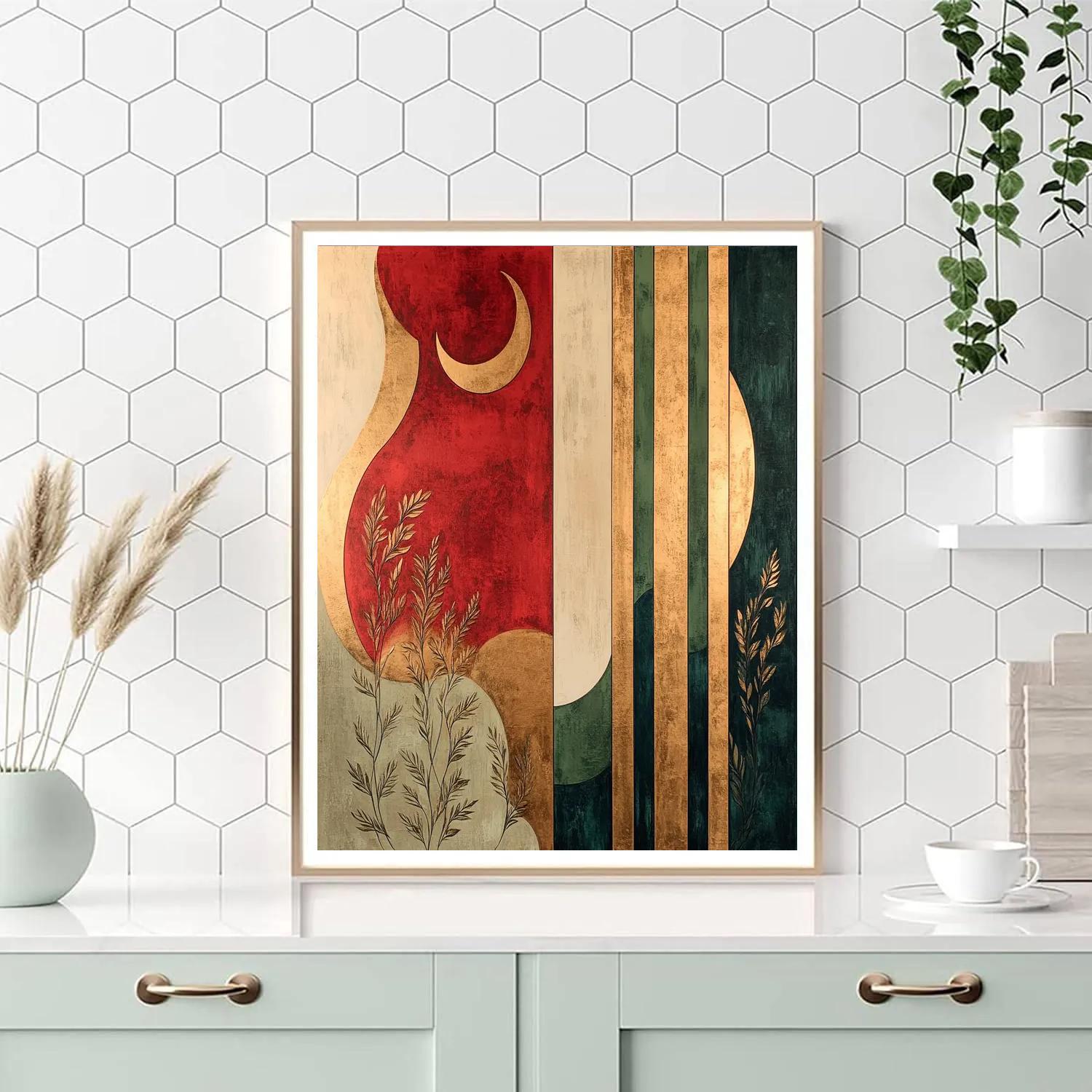 Gustav Klimt Inspired Ember Rings Of Renewal Painting by numbers kit