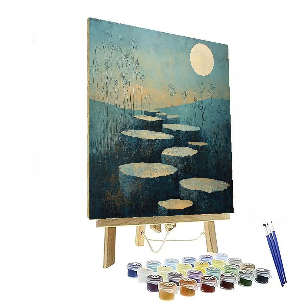 Max Ernst Inspired Lunar Garden DIY paint by numbers