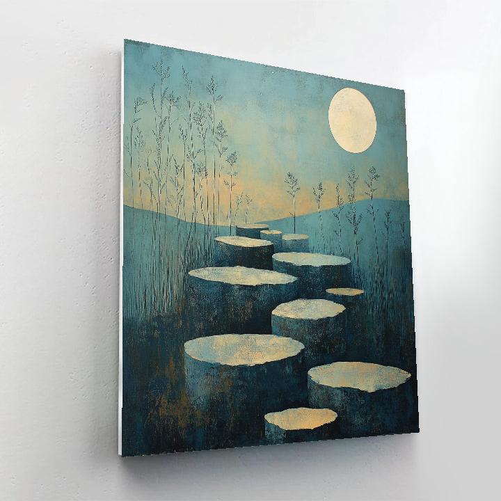 Max Ernst Inspired Lunar Garden DIY paint by numbers