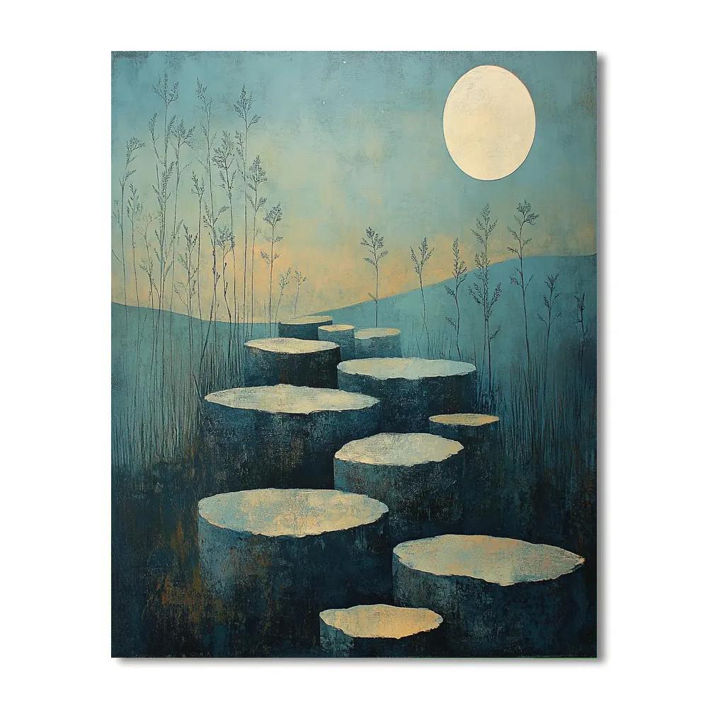 Max Ernst Inspired Lunar Garden DIY paint by numbers