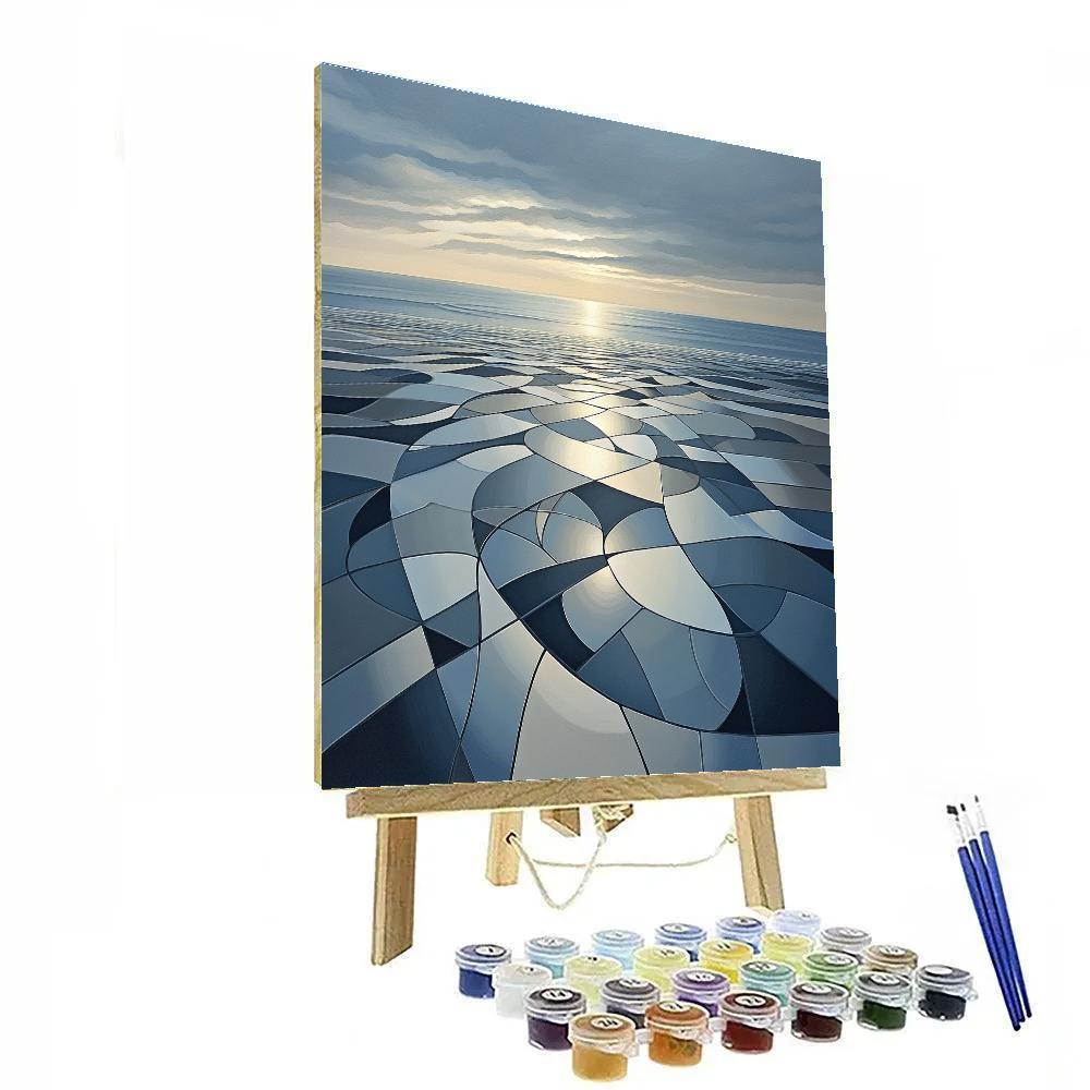 M.C. Escher Inspired Ocean Of Mirrors Numbered painting kits