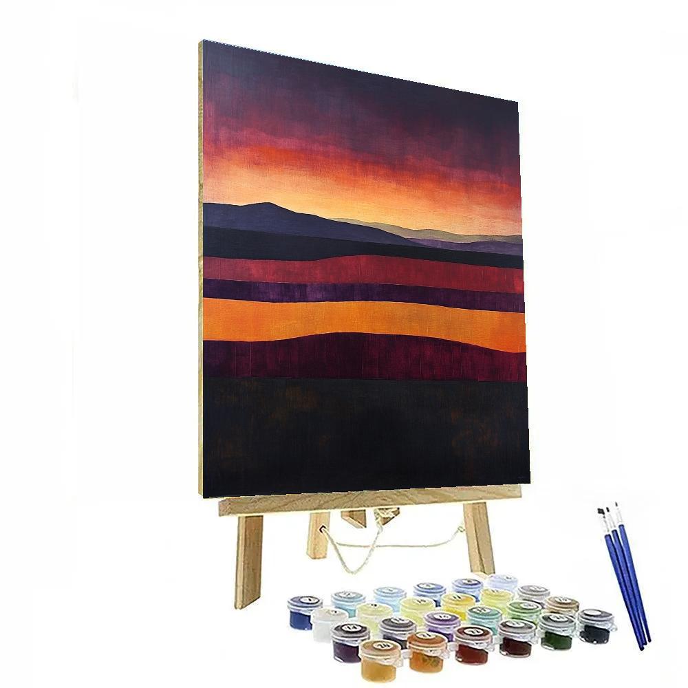 Mark Rothko Inspired Cosmic Dusk Painting by numbers kit