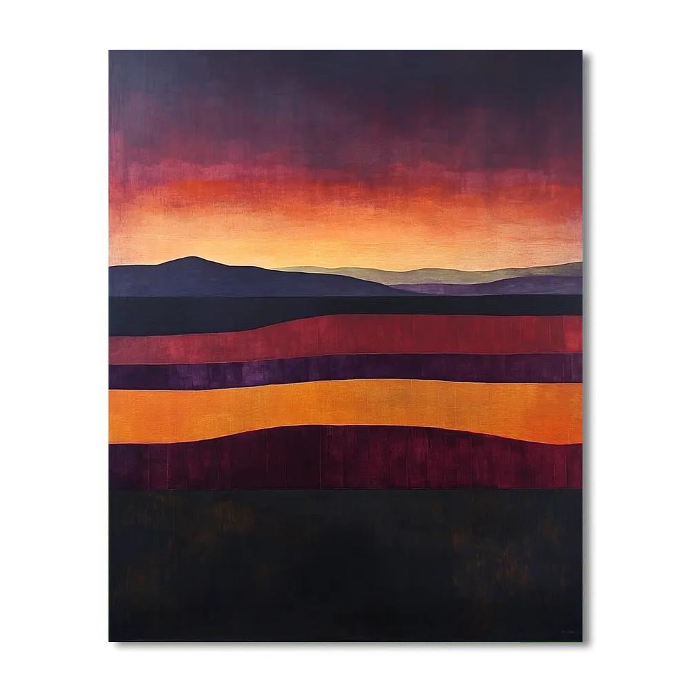 Mark Rothko Inspired Cosmic Dusk Painting by numbers kit