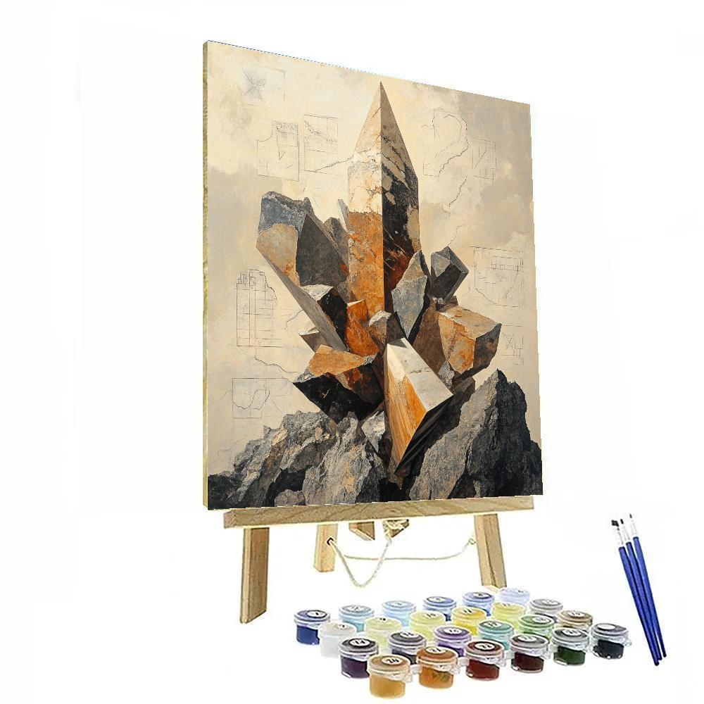 Michelangelo Inspired Meteor Garden Spire Painting by numbers kit