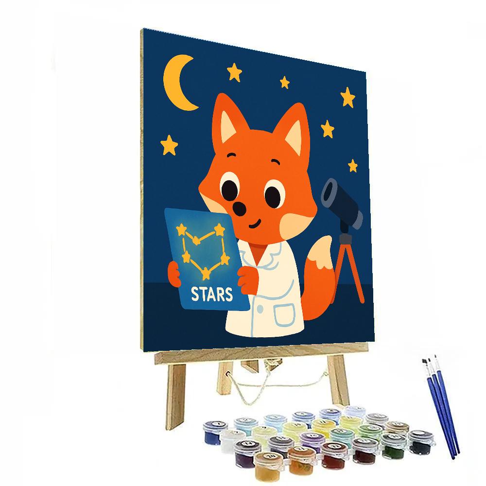 Starlight Science Fox paint by numbers