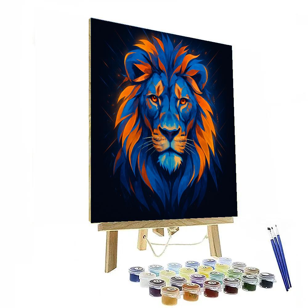 Solar Mane Lion Paint by numbers art