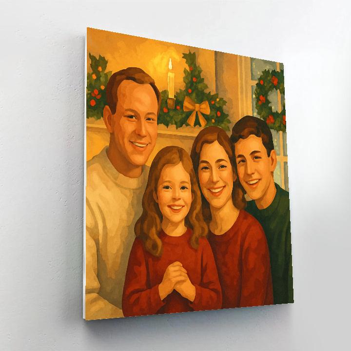 Hearthside Carol Painting by numbers kit