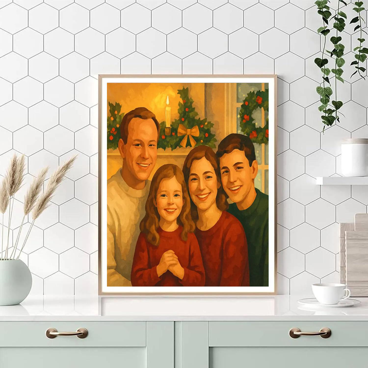 Hearthside Carol Painting by numbers kit