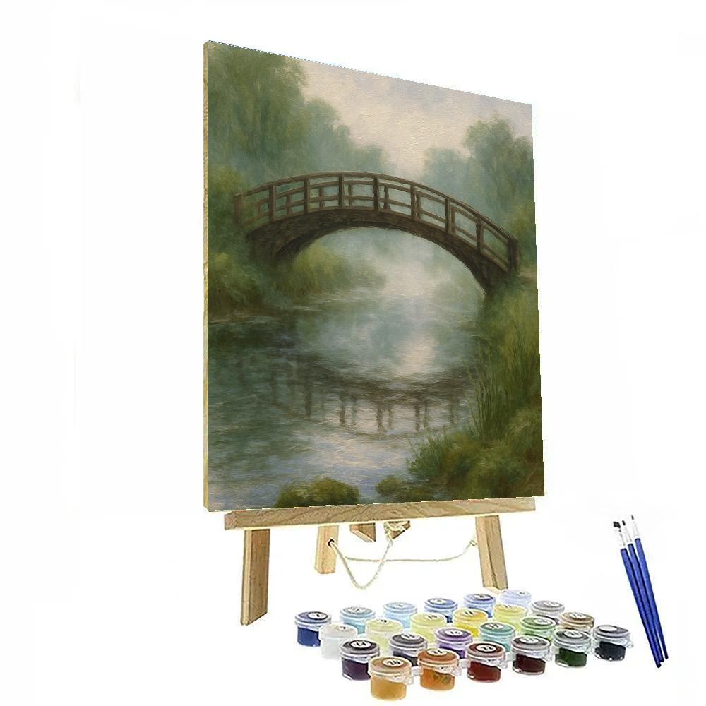 Mossy Bridge At Dawn Painting by numbers kit
