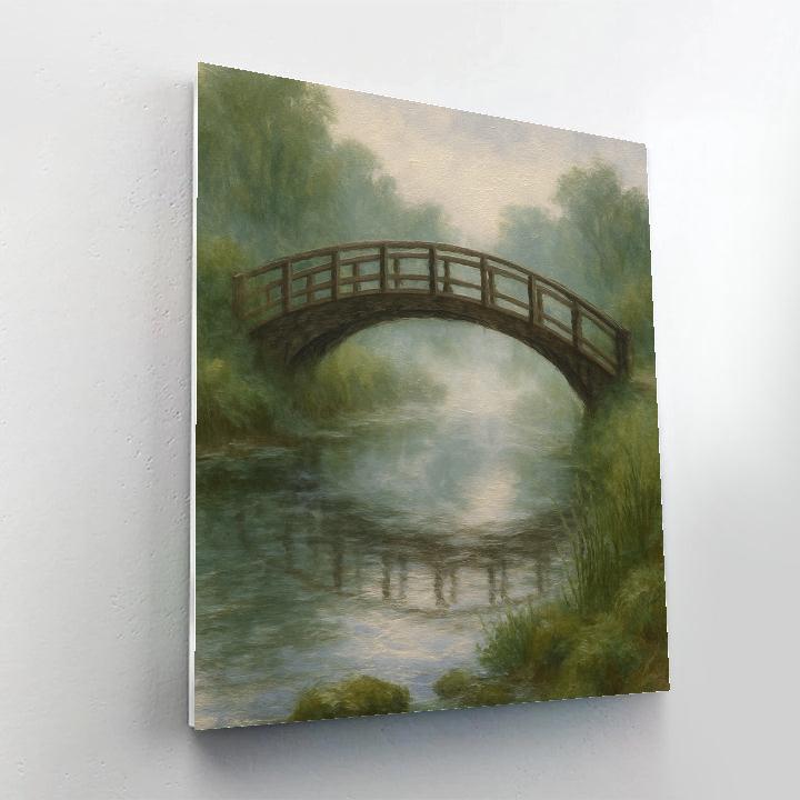 Mossy Bridge At Dawn Painting by numbers kit
