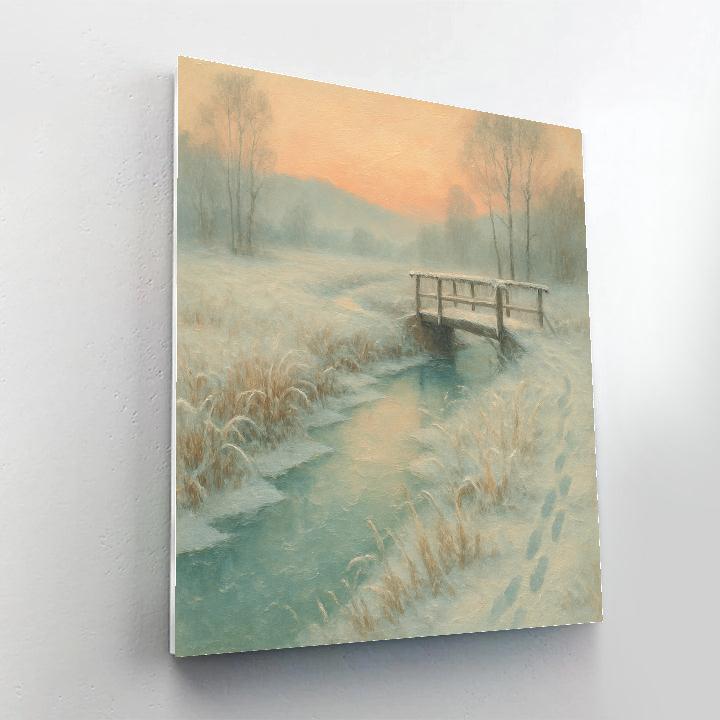 Frozen Creek At Dawn Paint by numbers kits