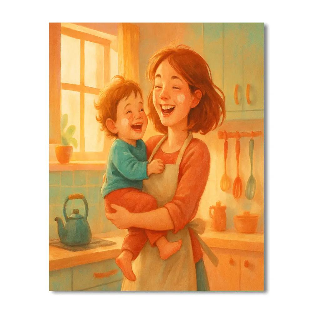 Kitchen Dance Morning paint by numbers