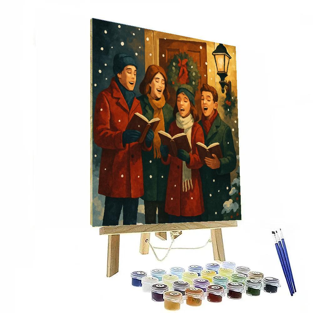Lamplight Carolers paint by color