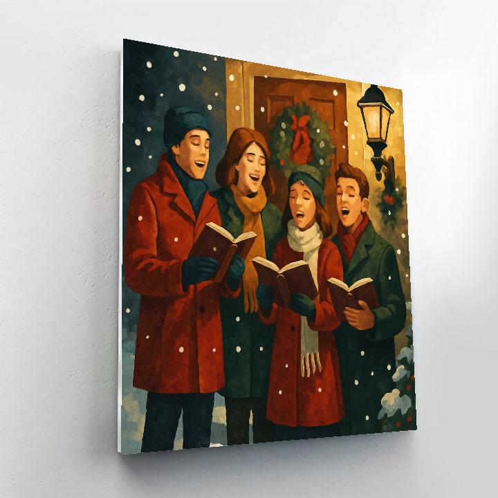 Lamplight Carolers paint by color