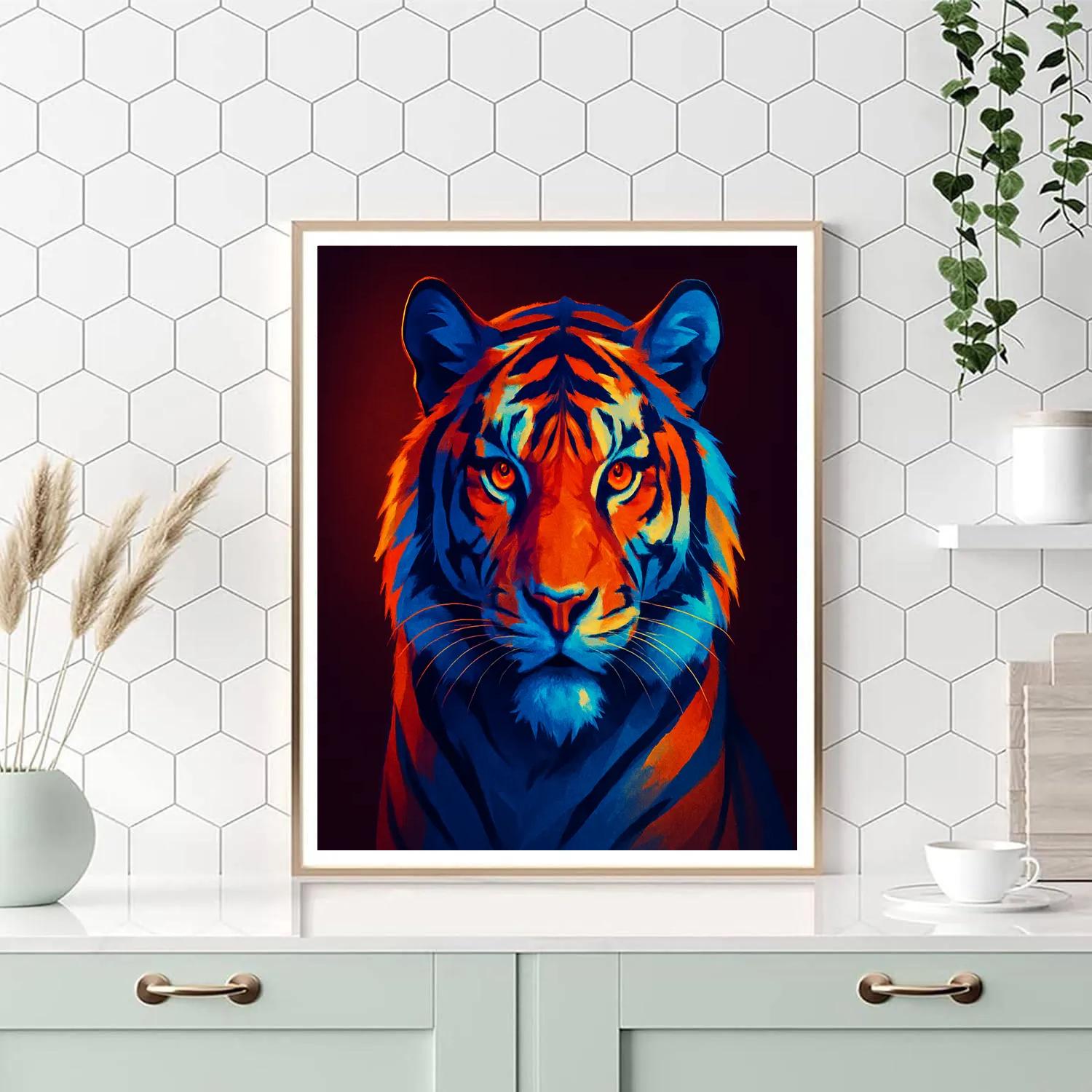 Chromatic Tiger Gaze Paint by numbers kits