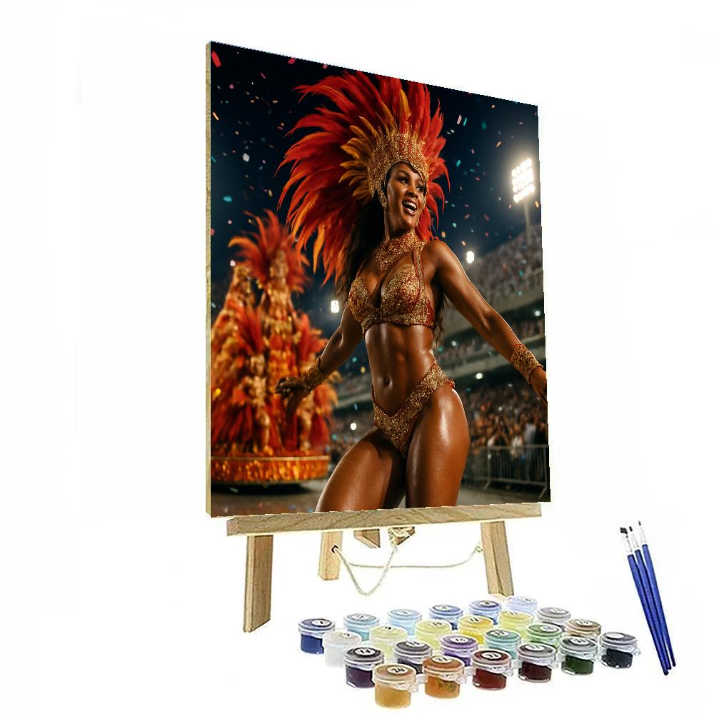 Rio Carnival Samba Night painting number kit