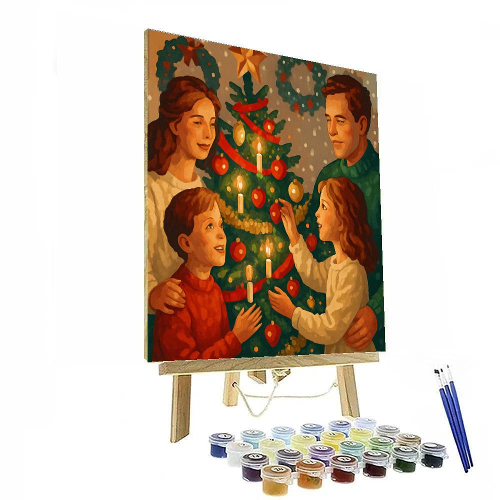 Trimming The Tree Paint by numbers kits