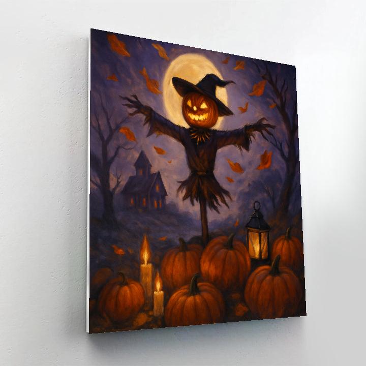 Moonlit Pumpkin Ridge Paint by numbers kits