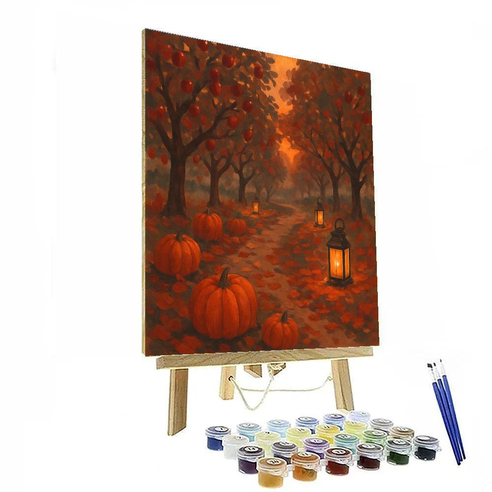 Autumn Orchard Lanterns paint by color