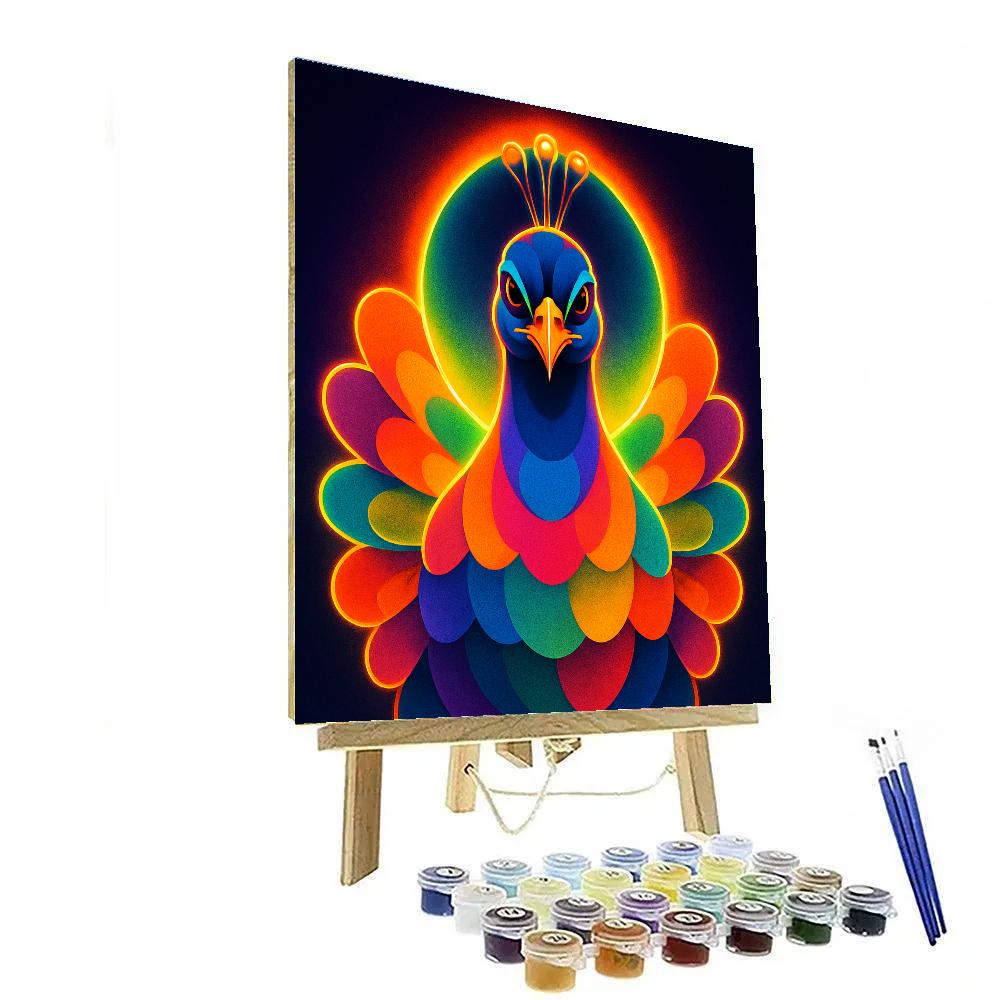 Regal Peacock Prism paint by numbers