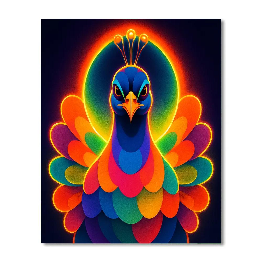 Regal Peacock Prism paint by numbers