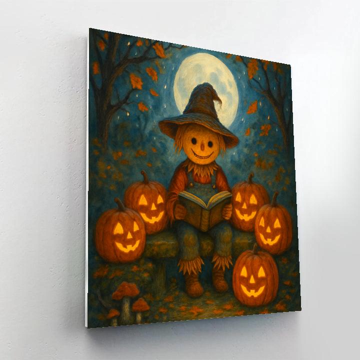 Moon Garden Storytime Paint by numbers art