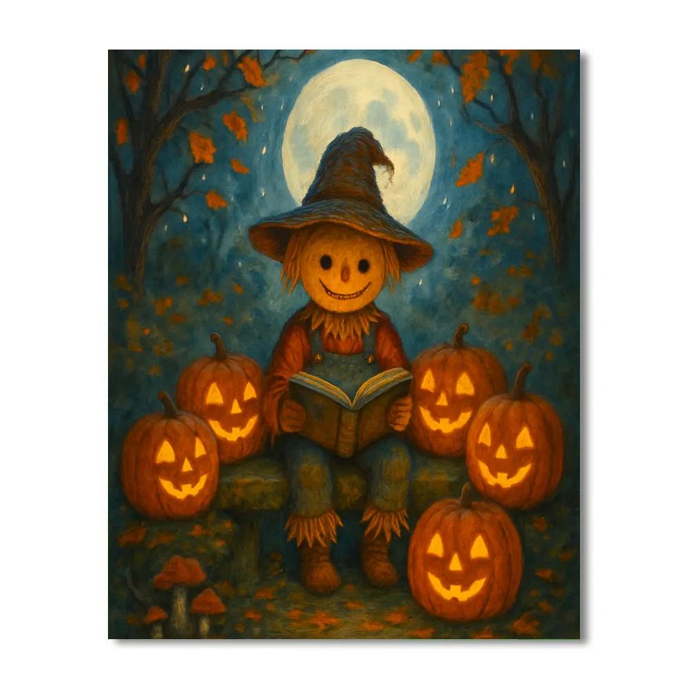 Moon Garden Storytime Paint by numbers art