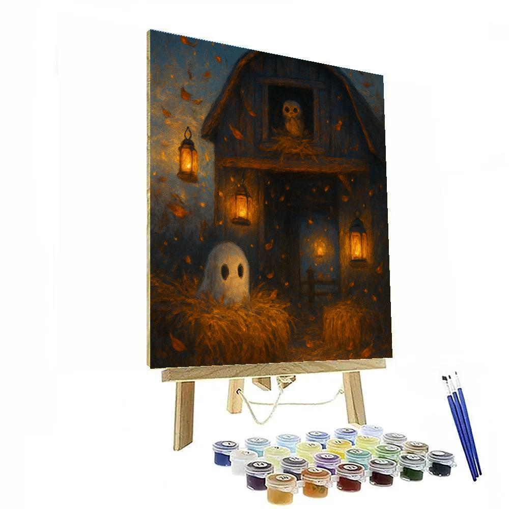 Enchanted Hayloft Twilight Painting by numbers kit