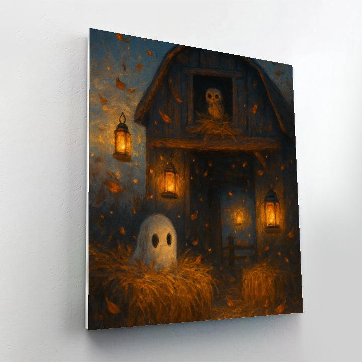 Enchanted Hayloft Twilight Painting by numbers kit