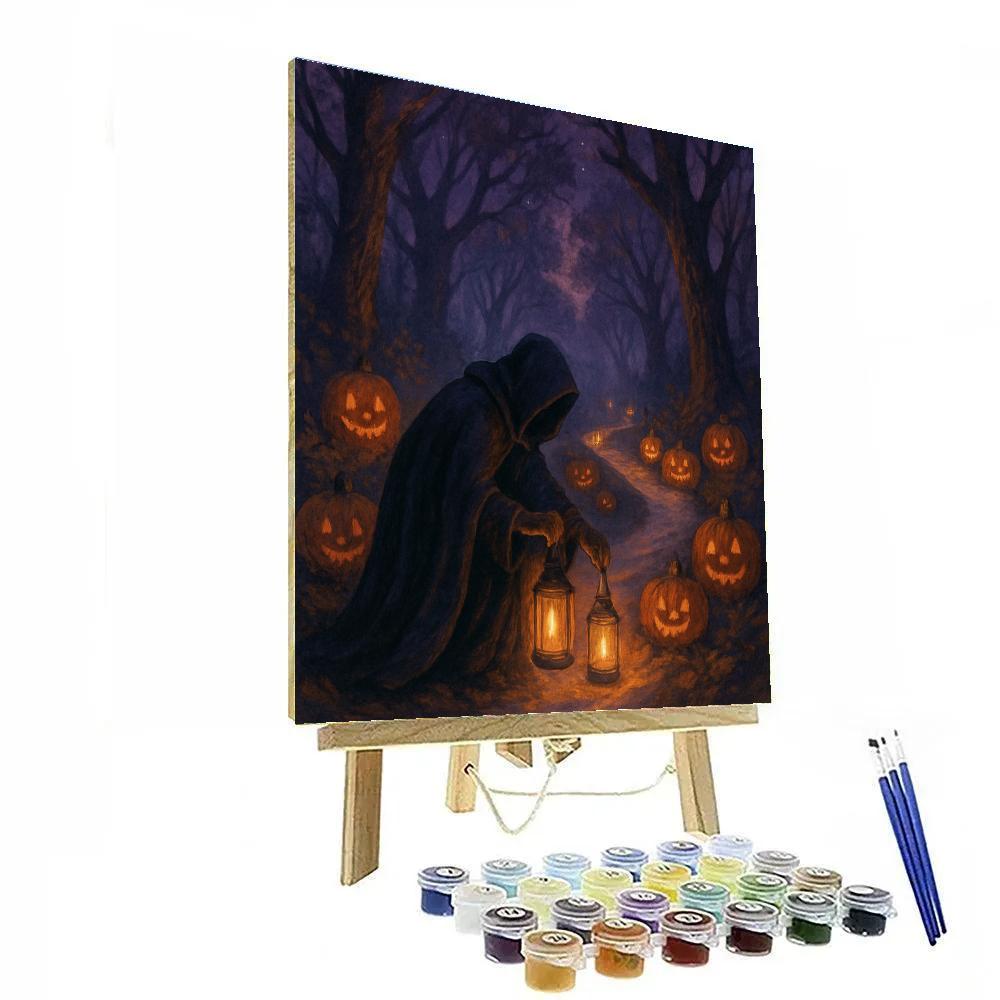 Lanterns Along The Hollow Painting by numbers kit