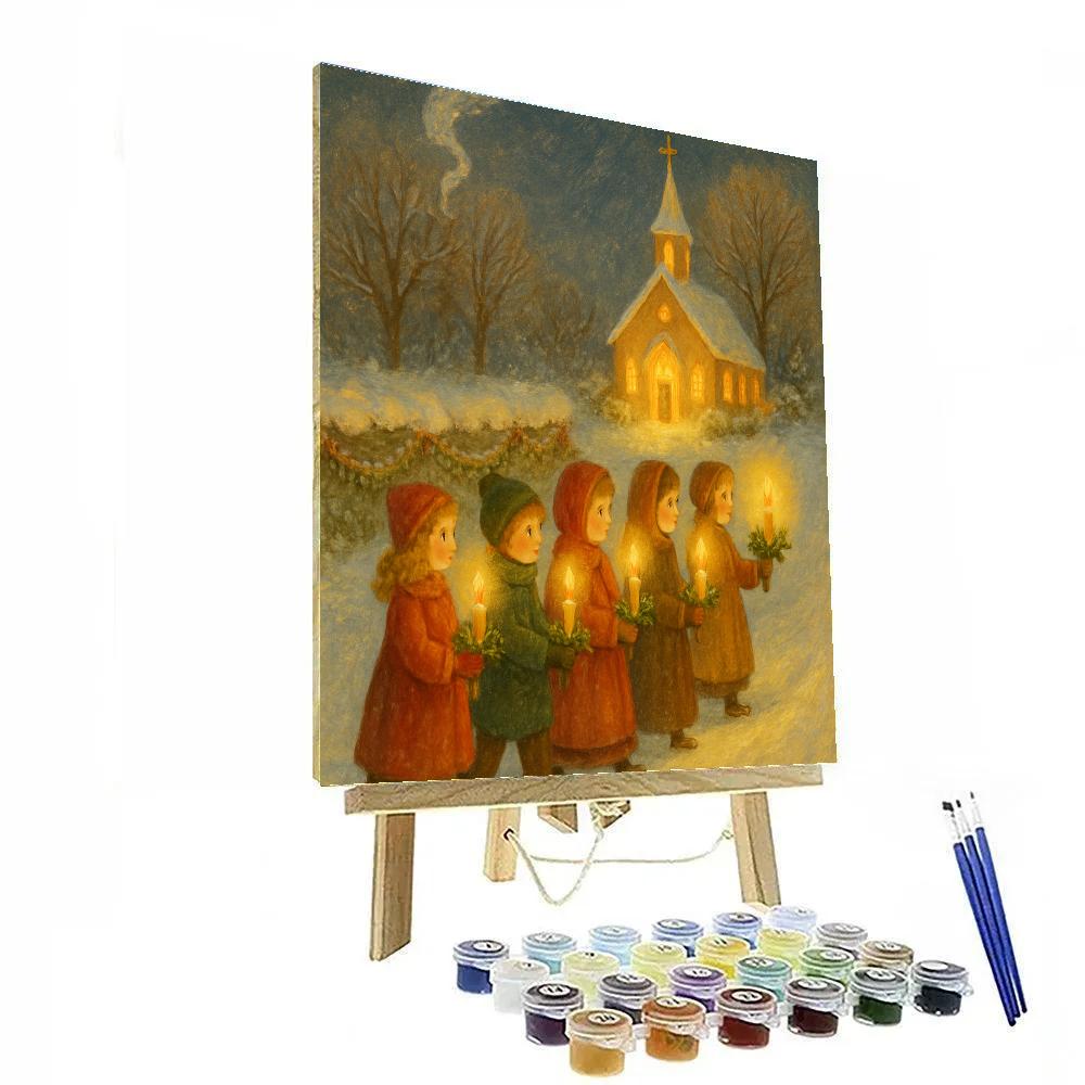 Pine Candlelight Procession paint by color