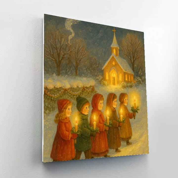 Pine Candlelight Procession paint by color