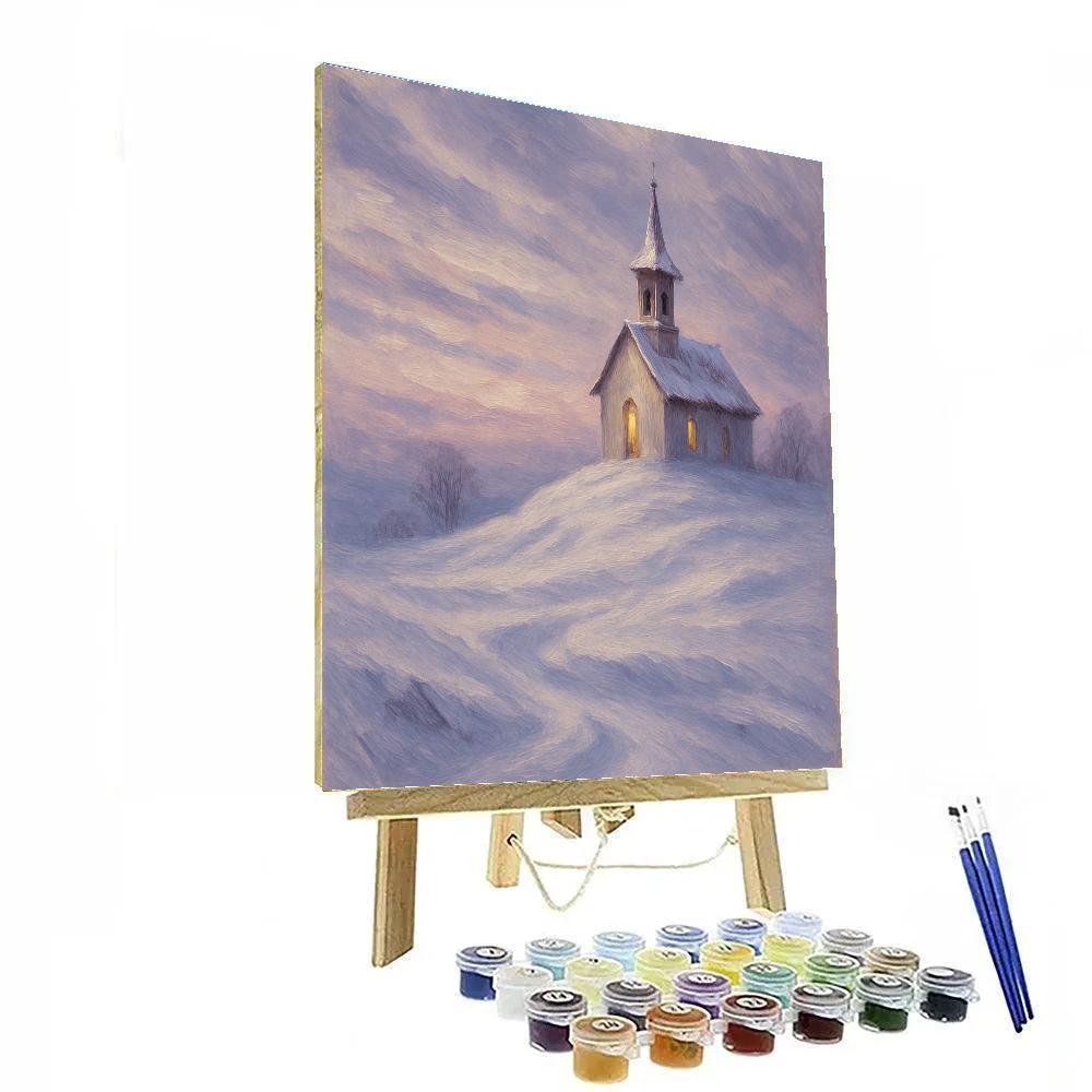 Prairie Church On Frosty Hill Paint by numbers kits